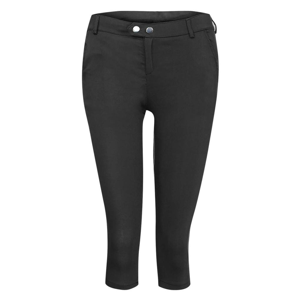Pantaloni Capri in Denim Elasticizzato da Donna, Vestibilità Slim, Jeans Comodi a Vita Media per Uso Casual, Disponibili in Diverse Taglie