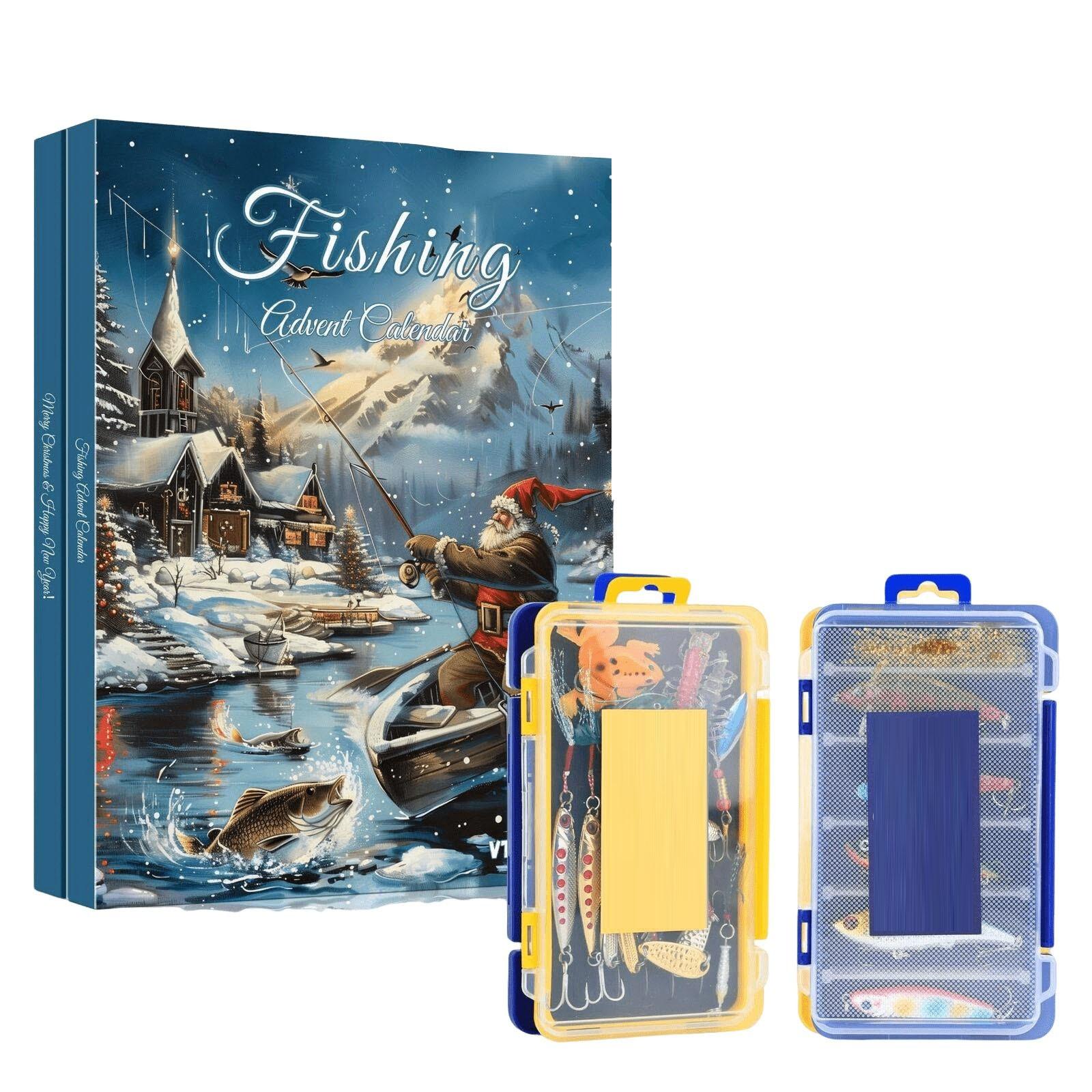 

Рыболовный Адвент-календарь для взрослых мужчин с коробкой для снастей One Size