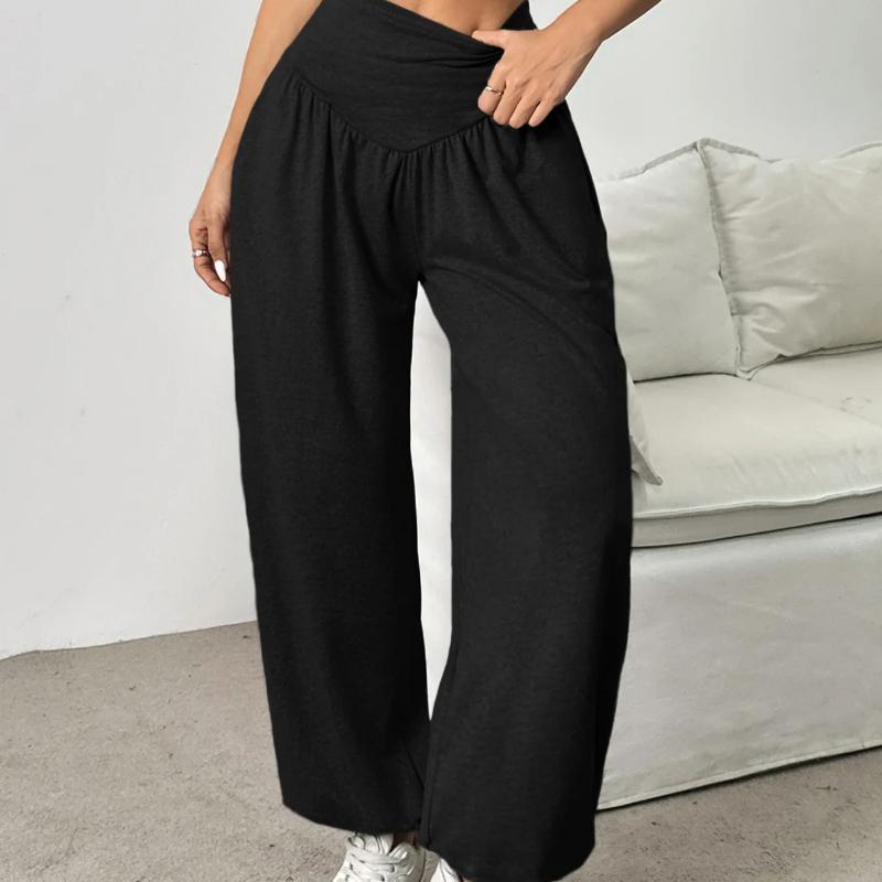 

High Waist Women s Leggings Lantern Pants Cuffed Pants Comfortable and Breathable Dance Pant Gym Fitness Jeggings XS чёрный