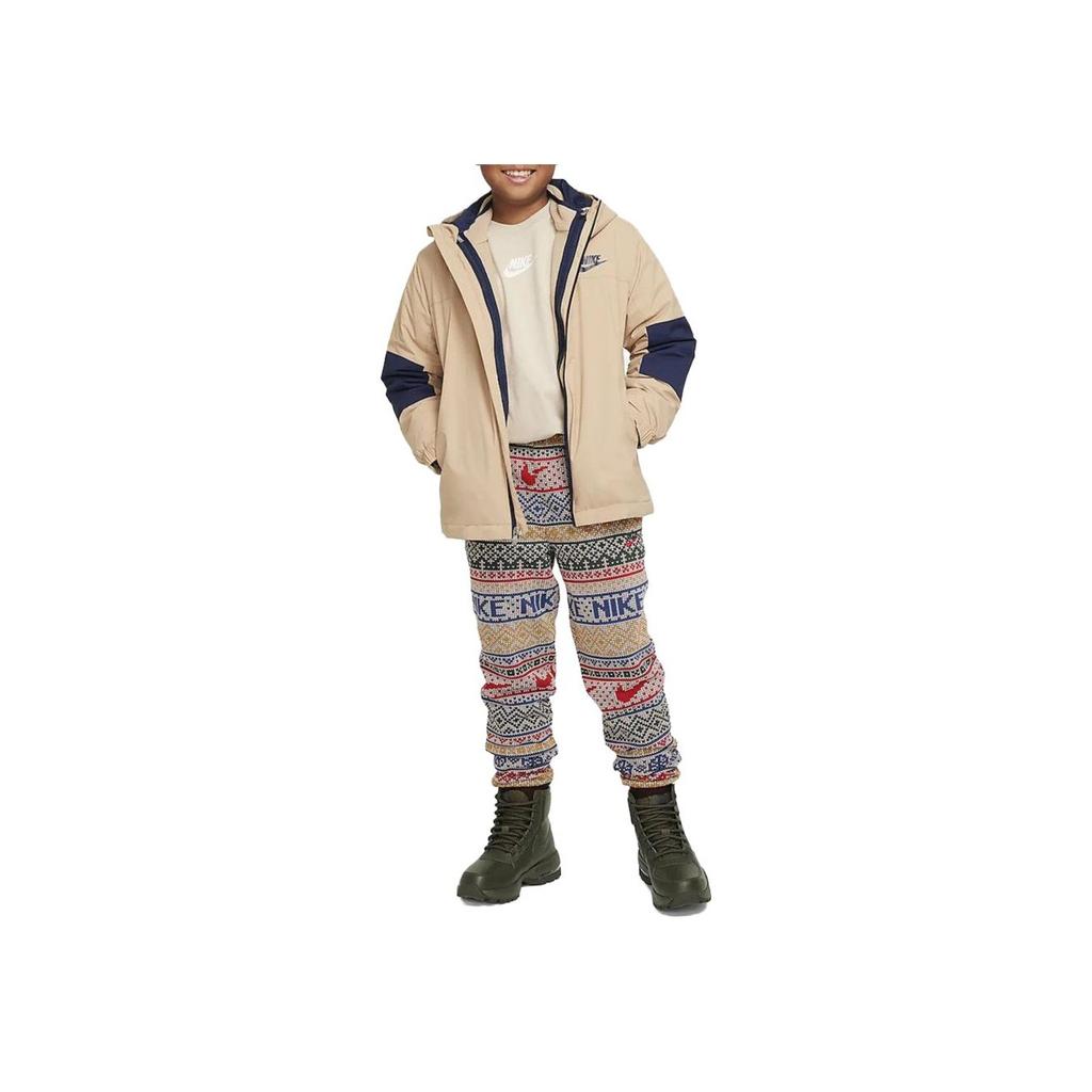 Nike Color Block Hooded Casual Jacket Kids Jackets Yellow FV5999-200