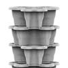 Stackable Vertical Planter 6-Tier With Wheels Weatherproof Plastic Flower Pot Garden Towers For Vegetables Strawberry Planter