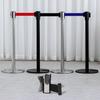 1pc Stainless Stanchion Queue Barrier Wall Mount Crowd Control Retractable Strip