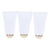 3Pcs 50/100Ml White Empty Cosmetic Squeeze Tubes Travel Dispensing Tubes Refillable Containers For Lotion Cream Facial Cleaner