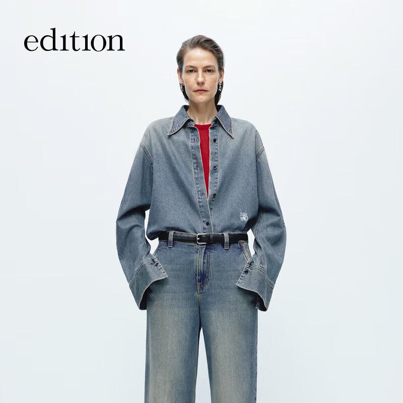 

Женская джинсовая куртка Edition в стиле Гао Юаньюань из турецкого хлопка с вышивкой M (165)