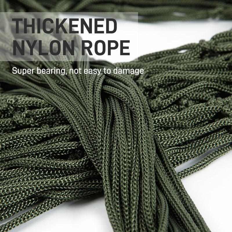 Outdoor Sport Hammock Outdoor Sport Single Camping Hammock Net Mesh Nylon Rope with Hooks for Garden Beach Yard Travel