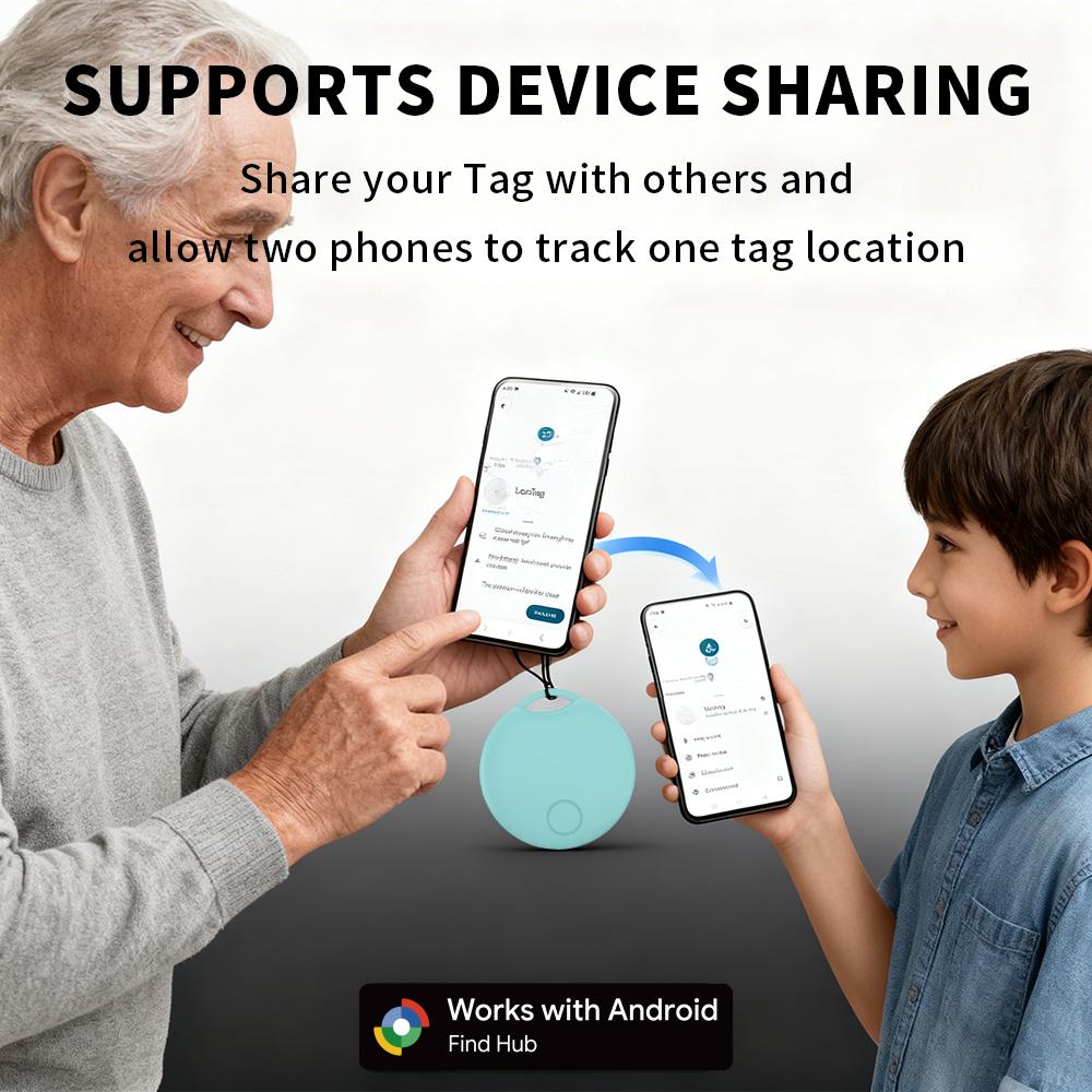 Android Tracker Far Away Positioning Finder work with Google's Find Hub App Navigation Device Locator for Galaxy OnePlus GMS Tag