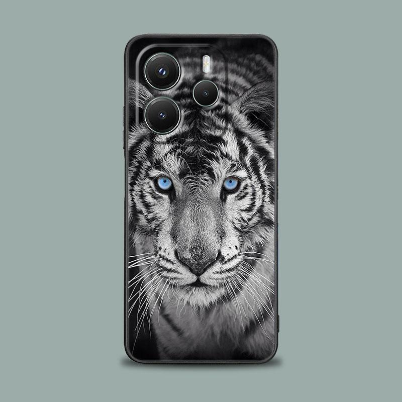

Чехол для телефона для Xiaomi Redmi 15C 14C 12C 13C Redmi Note 15 14 13 12 11 10 Pro Plus 5G 12S Мягкий чехол Орел Кот Лев Тигр Животное Redmi 12