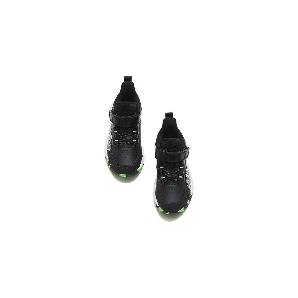 Anta Antiskid Wear Resistant Sports Casual Shoes Kids Sneakers Black Green 312319951-1