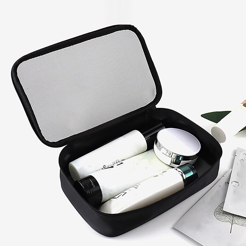 Women Fashion Makeup Bag Women Solid Color Zipper Cosmetic Bag Mesh Transparent Casual Travel Portable Mini Wash Storage Bags