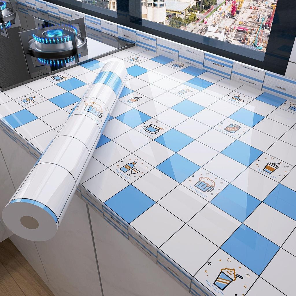 Enhanced Waterproof Kitchen Stove Wallpaper - Oil, Heat, and Moisture Resistant Self-Adhesive Sticker