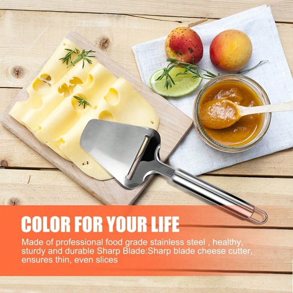 Stainless Steel Wire Cheese Slicer Cheese Planer Tool  Adjustable Thickness Cutter Soft Semi-Hard Hard Cheeses Kitchen Cook Tool