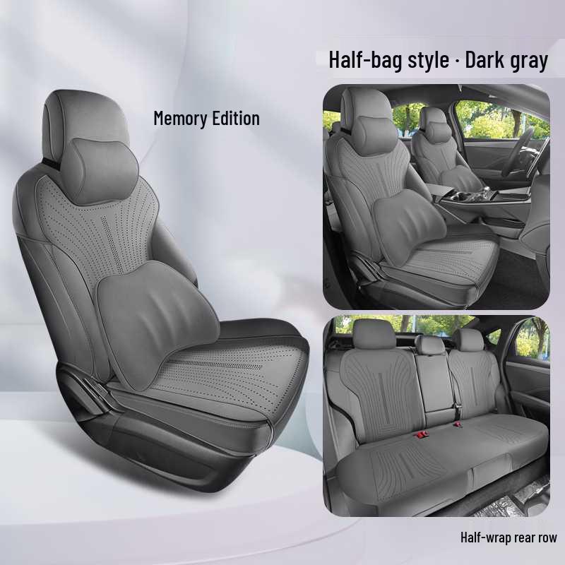 Qin PLUS DM-i All-Season Perforated Suede Leather Car Seat Cushion