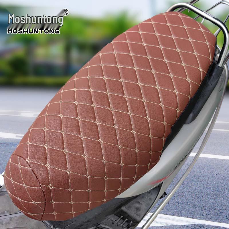 Moshuntong Thickened Winter Leather Seat Cushion for Electric Vehicle & Motorcycle