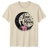 Love By The Moon Cat Boho Celestial Magic TShirt