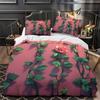 3D Digital Printing Bedding Two Or Three-Piece Valentine'S Day Flower Series Polyester Quilt Set