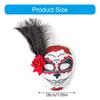 Zucker Schädel Maske Mexikaner Maskenball Maske Tag der Toten Maske mit Blume Halloween Maske Party Maske Vollgesichtsmaske