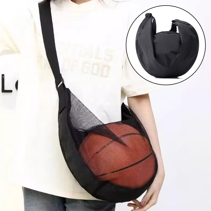 Tragbarer Basketball-Rucksack mit Kordelzug, Netztasche für Fußball, Fußball, Volleyball, Ball, Aufbewahrungstaschen für Outdoor-Sport, Reisen, Fitnessstudio, Yoga