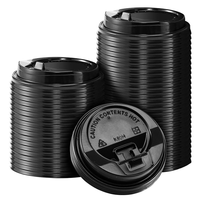 

Good-200Pcs Count Coffee Cup Lids, 3.54Inch Disposable Plastic Lids For 10Oz, 12Oz, 16Oz, And 20Oz Paper Cups чёрный