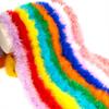 DIY 2M Fluffy Marabou Feather Boa Natural Turkey Feathers DIY Craft Sewing Trim Hat Costume Decor Home Wedding Party Accessories