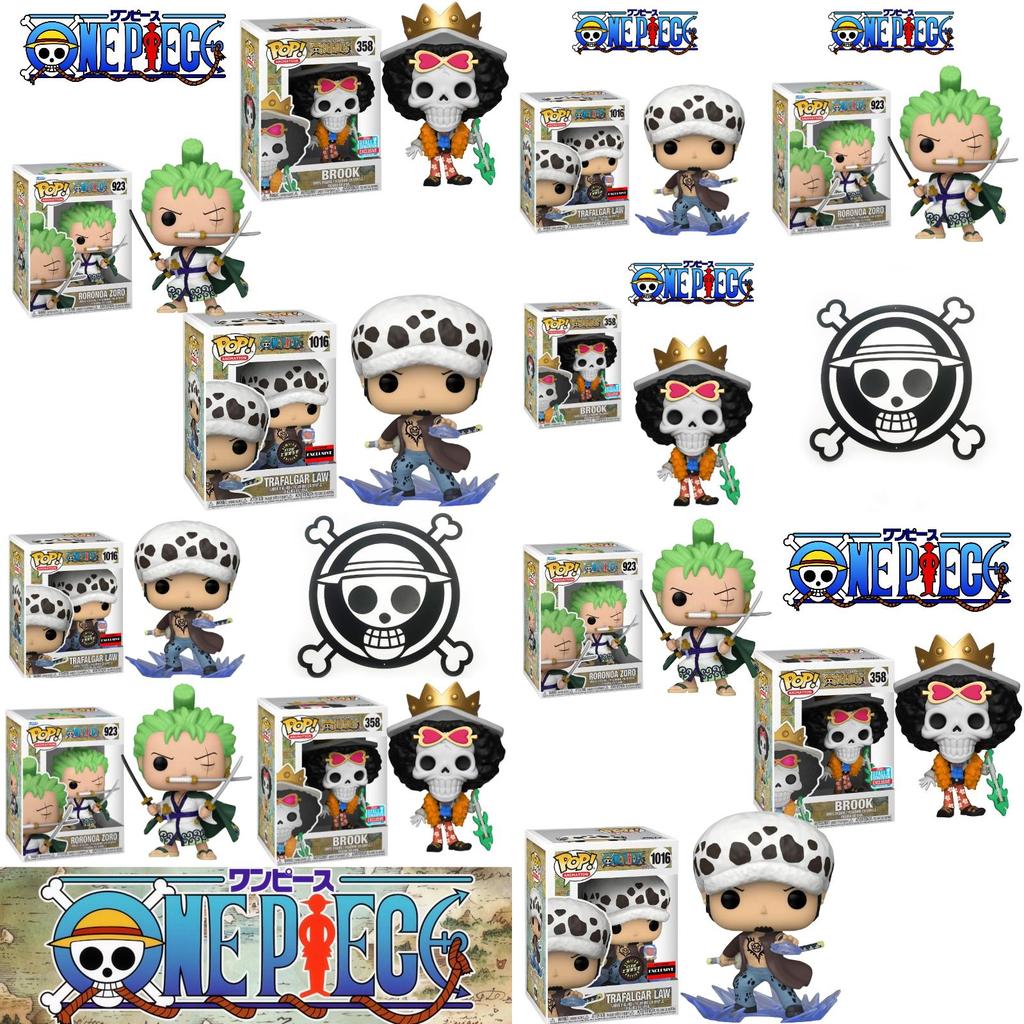 Funko Pop One Piece Luffy Brook Chopper Zoro Nami Law Actionfigur Spielzeug 9cm
