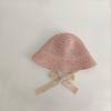 Fashion Lace Baby Hat Summer Straw Bow Baby Girl Cap Beach Children Panama Hat Princess Baby Hats And Caps For Kids 1Pc