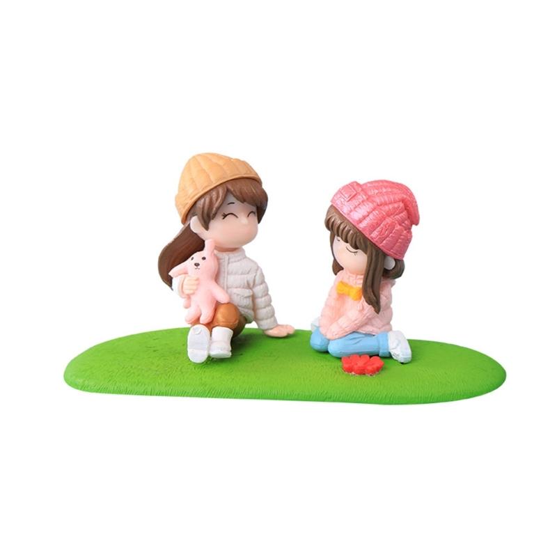 Fairy Garden Fairies Figurines Miniature Garden Accessories Outdoor Indoor Girls Sisters Yard Home Decoration Desk Decor