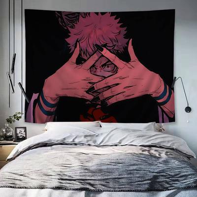 Anime Sukuna Wiszący Boho Gobelin Boho Gobeliny Ścienne Mandala Tani Hippisowski Wiszący na Ścianę
