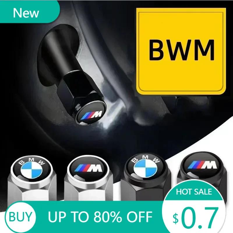 UYDH3 New 4Pcs Car Wheel Tire Styling Tire Valve Air Nut Cover Car Logo Accessories For BMW E46 E52 E53 E60 E90 E91 F30 F20 F10 F