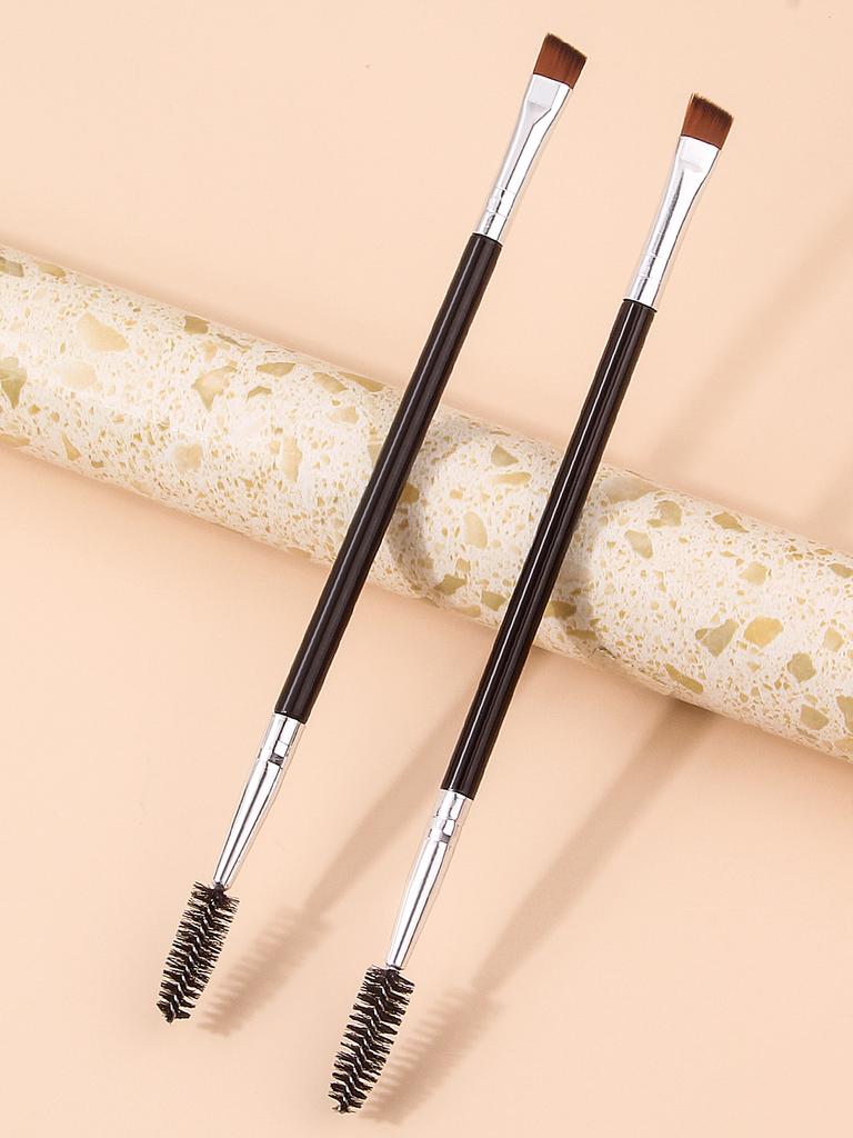 Multi-functional dual-head makeup brush, ultra-fine eyeliner brush, angled eyebrow brush,eyelash brush,professional makeup tools
