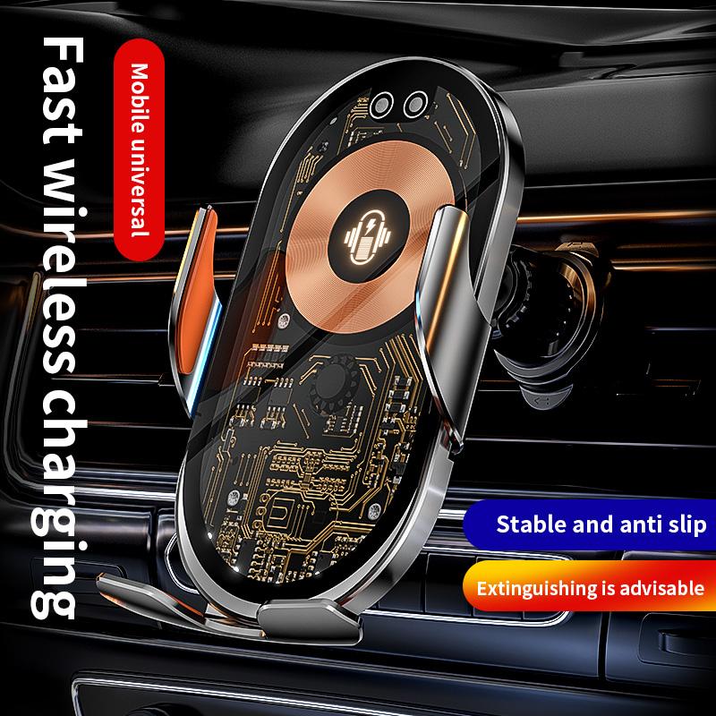 2024 M11 Magic Clip Transparent Line Design Bezdrátové nabíjení do auta Držák mobilního telefonu Otevírání a zavírání Navigační stojan Autodoplňky