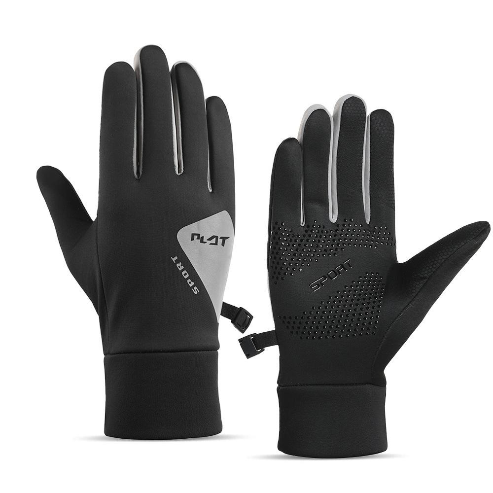 Thick Outdoor Warm Riding Sports Gloves With Velvet Windproof Waterproof Touch Screen Anti Slip Unisex