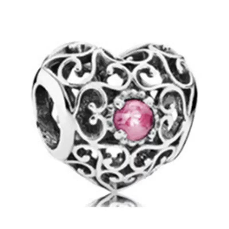 2025 Pandora Alloy Heart Crown Princess Beads Bracelet DIY Jewelry