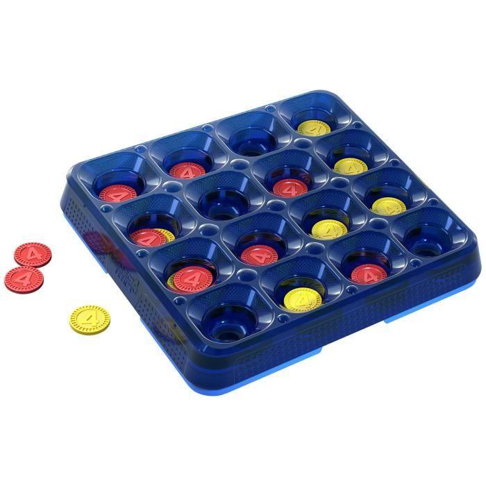 Puissance 4 Folie, jeu de groupe familial pour enfants et adultes, rebondir par 4 pour gagner, dès 8 ans