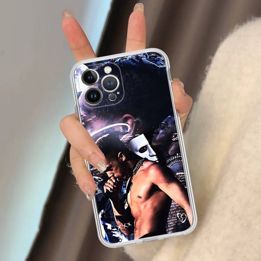 Rapper X-XXXTentacionS For IPhone 11 12 13 14 15 16 17 Pro Max Plus 13 Mini Silicone Soft Transparent Back