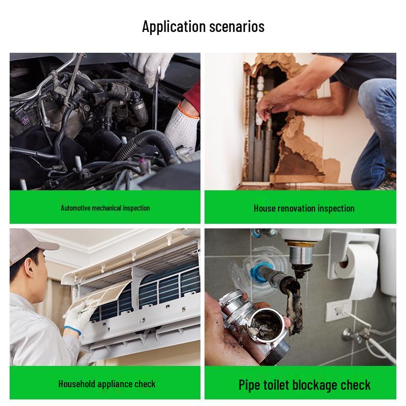 Portable Wireless WiFi Industrial Endoscope for Pipe and Car Inspection