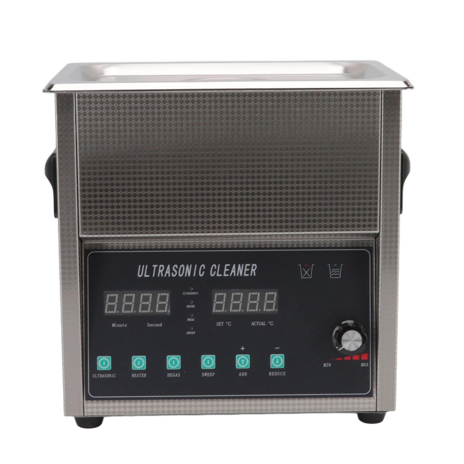 

Ультразвуковая чистящая машина 3 л с регулируемой мощностью, подогреваемая, из нержавеющей стали, ультразвуковая чистящая машина для ювелирных изделий
