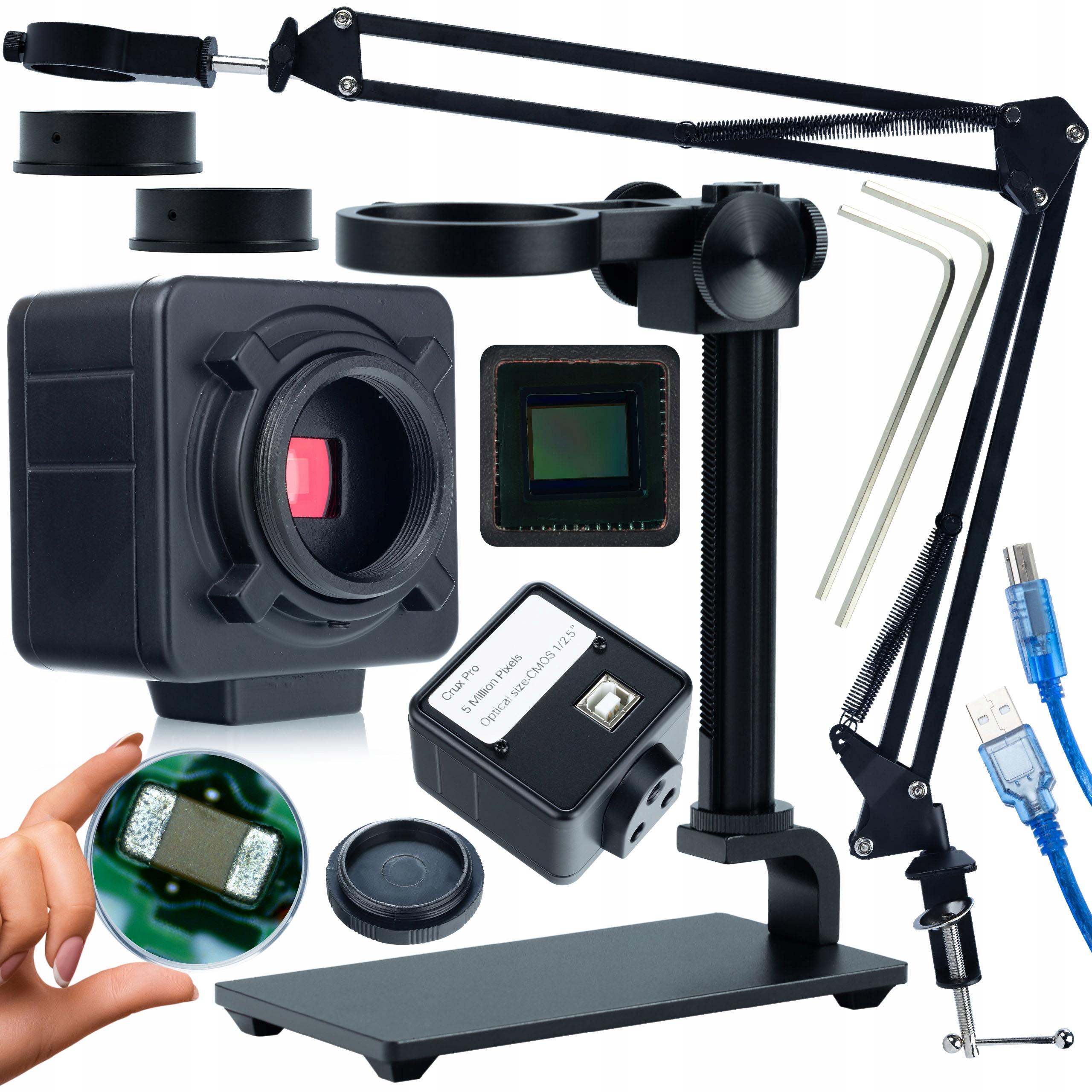 

Rosfix Zestaw do Mikroskopii Cyfrowej – Regulowany Wysięgnik ODM-180X 50mm | Aluminiowa Platforma 35mm | Kamera Crux PRO 5MP