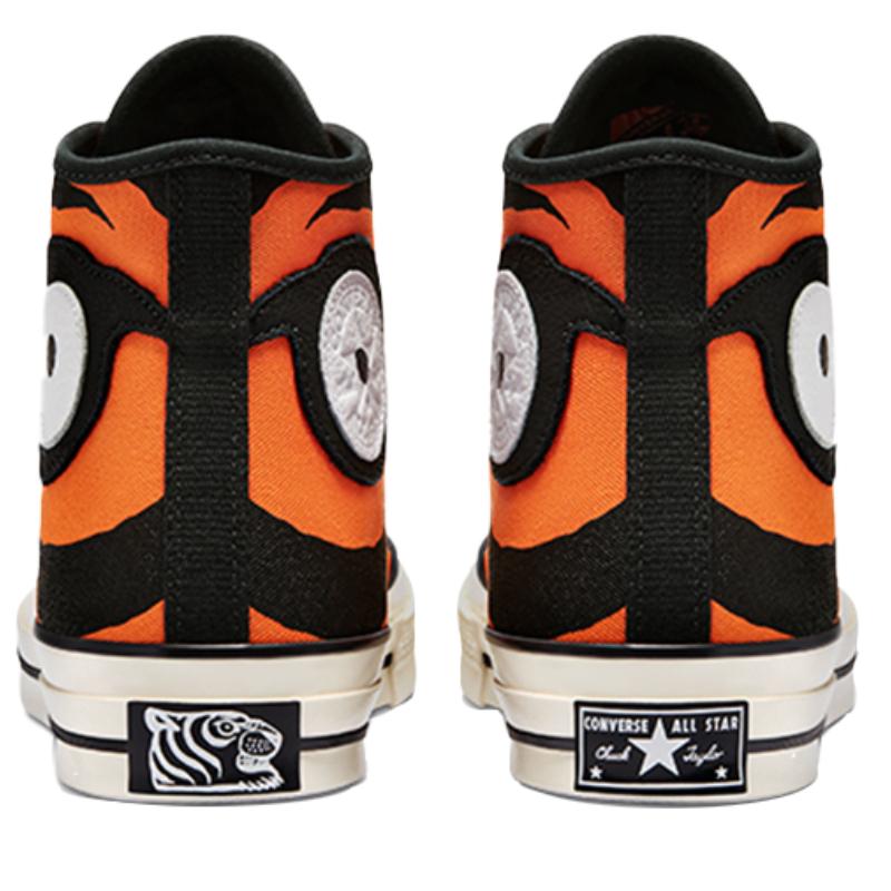 SOULGOODS x Converse Chuck 70 Chuck 70 Comfort alla Moda Scarpe Alte in Tela Unisex Nero Bianco Arancione