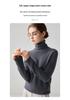 Women's Versatile Turtleneck: 100% Pure Cashmere Sweater, Skin-Friendly Soft Knit, High-Neck Layer.