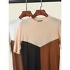 French Normcore Round Neck Short Sleeve T-shirt Summer Refreshing Assorted Colors Retro Casual Sweater