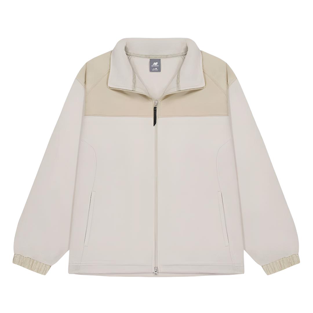 New Balance Jackets Men s Ecru Lapel Moderate Other MDF45011-BEI L