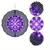 10 Inch Snowflake Wind Spinner Hanging Decor 360 Degree Rotating Hook Elegant Wind Chime for Garden Balcony Spring Summer
