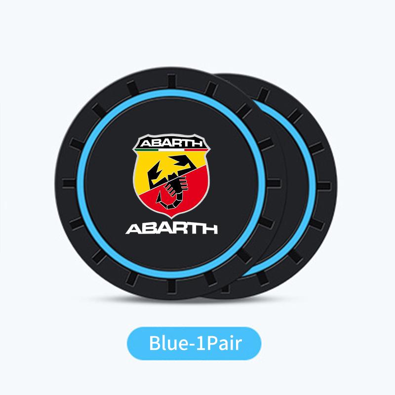 

2pcs Silicone Car Water Cup Holder Coaster Anti Slip Pad Mat For Abarth FIAT 500 Ducato Stilo Palio UNO Astra Bravo Tipo