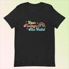 Affirmation Rainbow Tee - Soft Lightweight Stretchy Cotton T-Shirt, Comfortable & Flattering for All, Unisex Sizing
