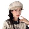 Beret Women'S Autumn Hollow Autumn New Versatile Styling Pleated Design Breathable Face Small Bud Painter Hat