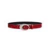 American Retro Millennium Spice Girl Crocodile Pattern Red Belt Simple High-End Casual Belt