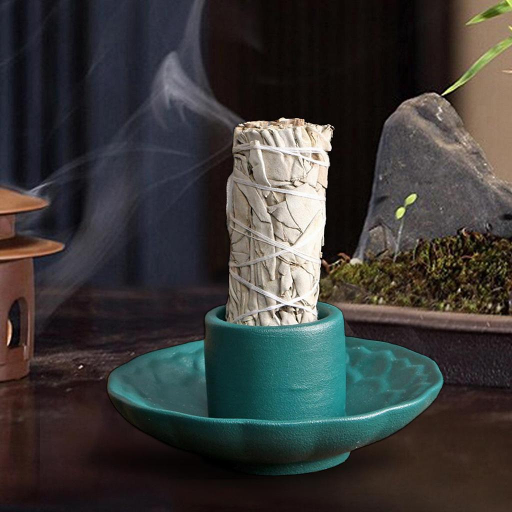 Sage Holder Sage Bundle Burner Incense Holder Palo Santo Holder for Living Room Office Dining Room Desk Housewarming Gift
