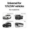 150W Car Charger PD30W Car Cigarette Lighter Adapter Voltage Display With Retractable Cable Fast Charger 22.5W For IOS Android