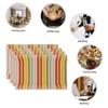 Stylish Table Mats Waterproof Heat Resistant Dining Placemat Checkered Striped Geometric Pattern Home Kitchen Dinner Party Decor