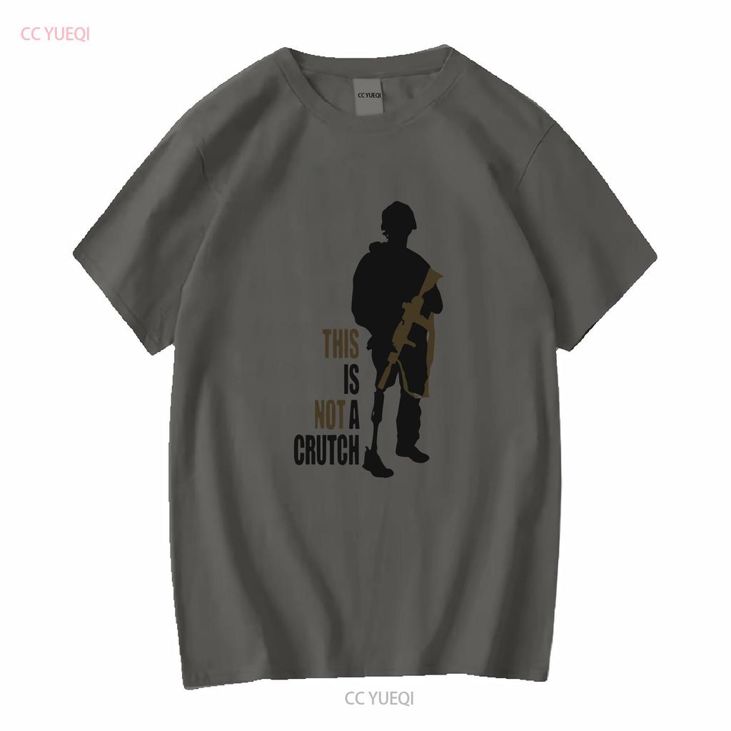This Is Not A Crutch T shirt long or short sleeves vintage Washed Unisex Comfortable graphic Slightly Stylish Breathable Soft